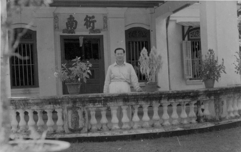 The writer’s father in the front porch of their bungalow