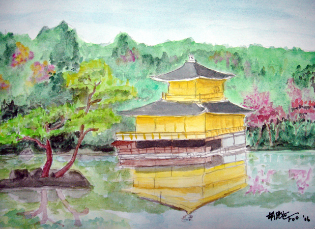 Golden temple Kyoto, Japan (京都金庙 日本), 2006