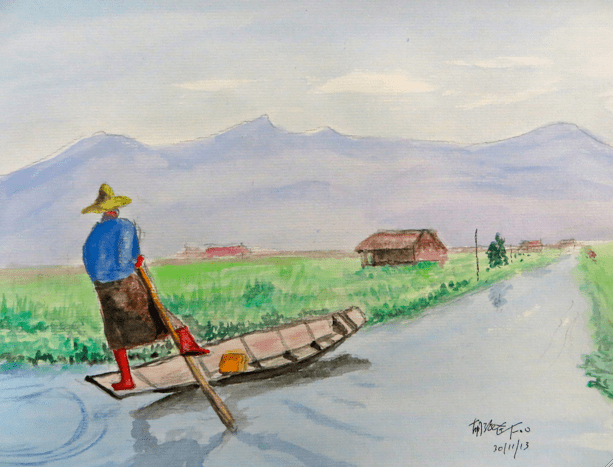 Balance: The Way Forward (Inle Lake Myanmar), (平衡：向前之道（茵莱湖 缅甸2013)), 2013